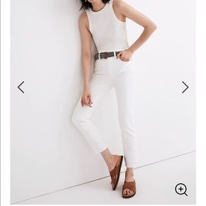 Madewell The Perfect Vintage Jean in Tile White
